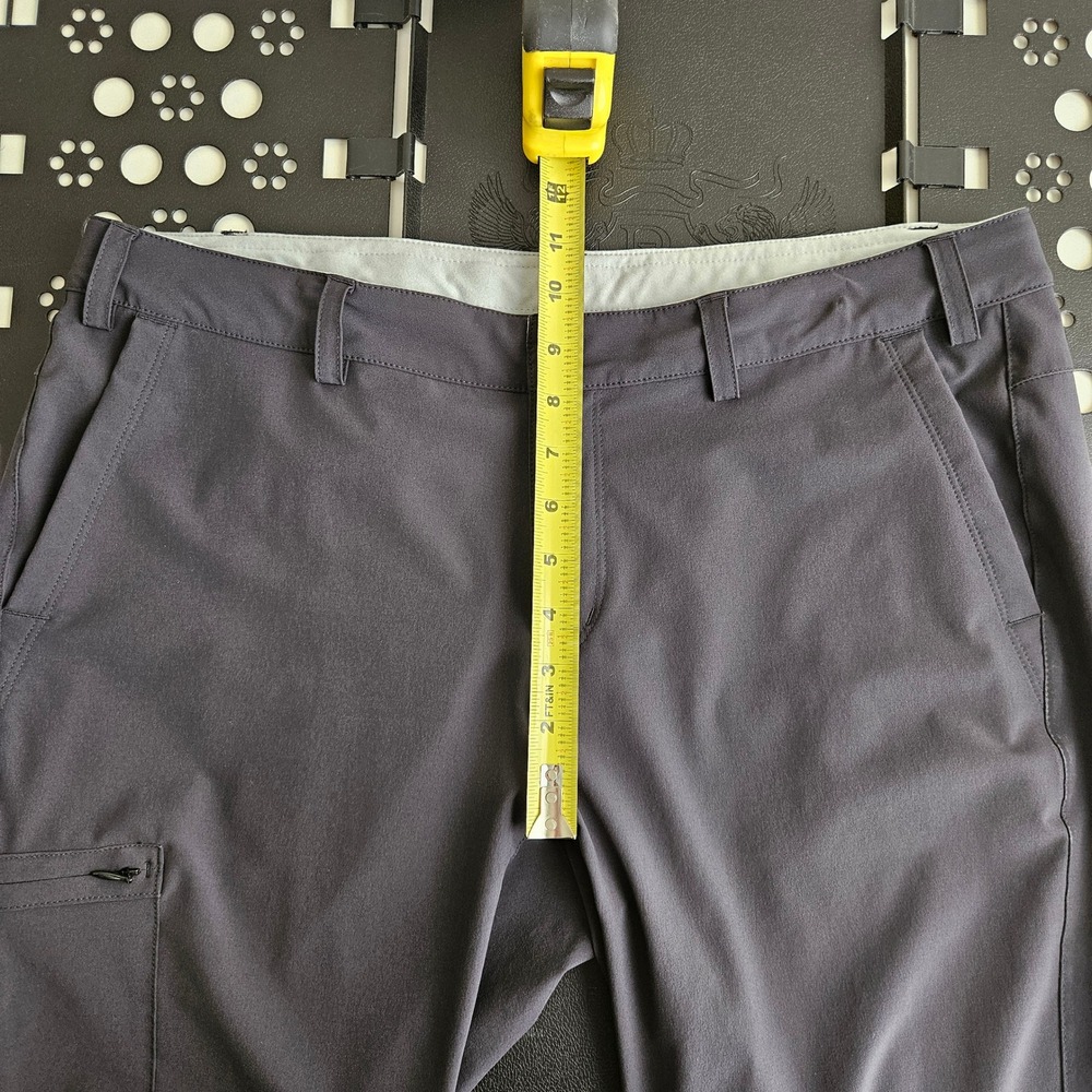 REI Sahara Path Cargo Pant Womens 14 Dark Gray Charcoal Roll Tab Hiking Outdoor - Picture 9 of 16